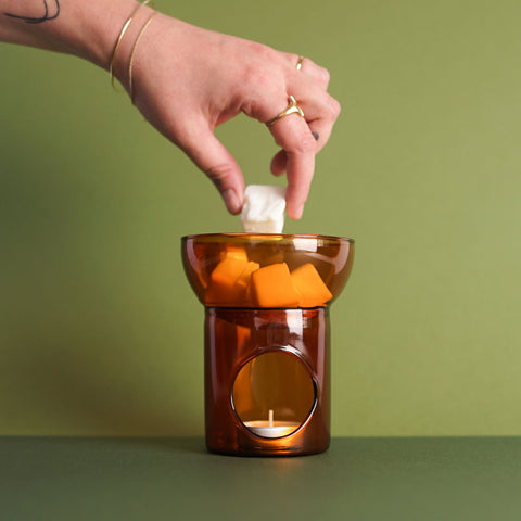 wax melt warmer glass bougie